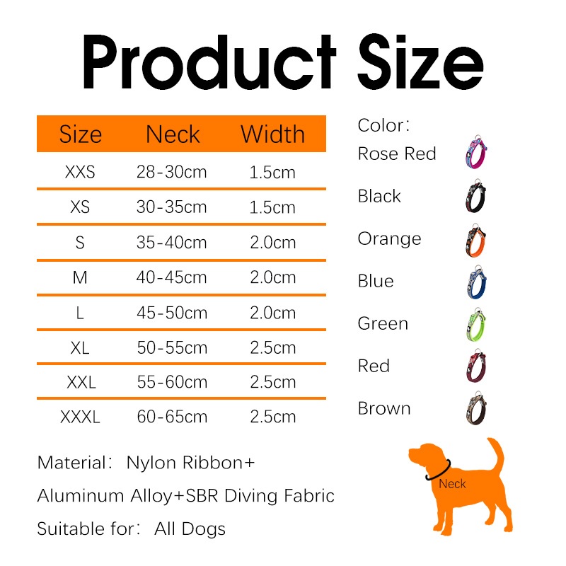 TRUELOVE Vòng cổ chó Nylon phản quang Vòng cổ thú cưng An toàn có thể điều chỉnh cho chó nhỏ vừa lớn