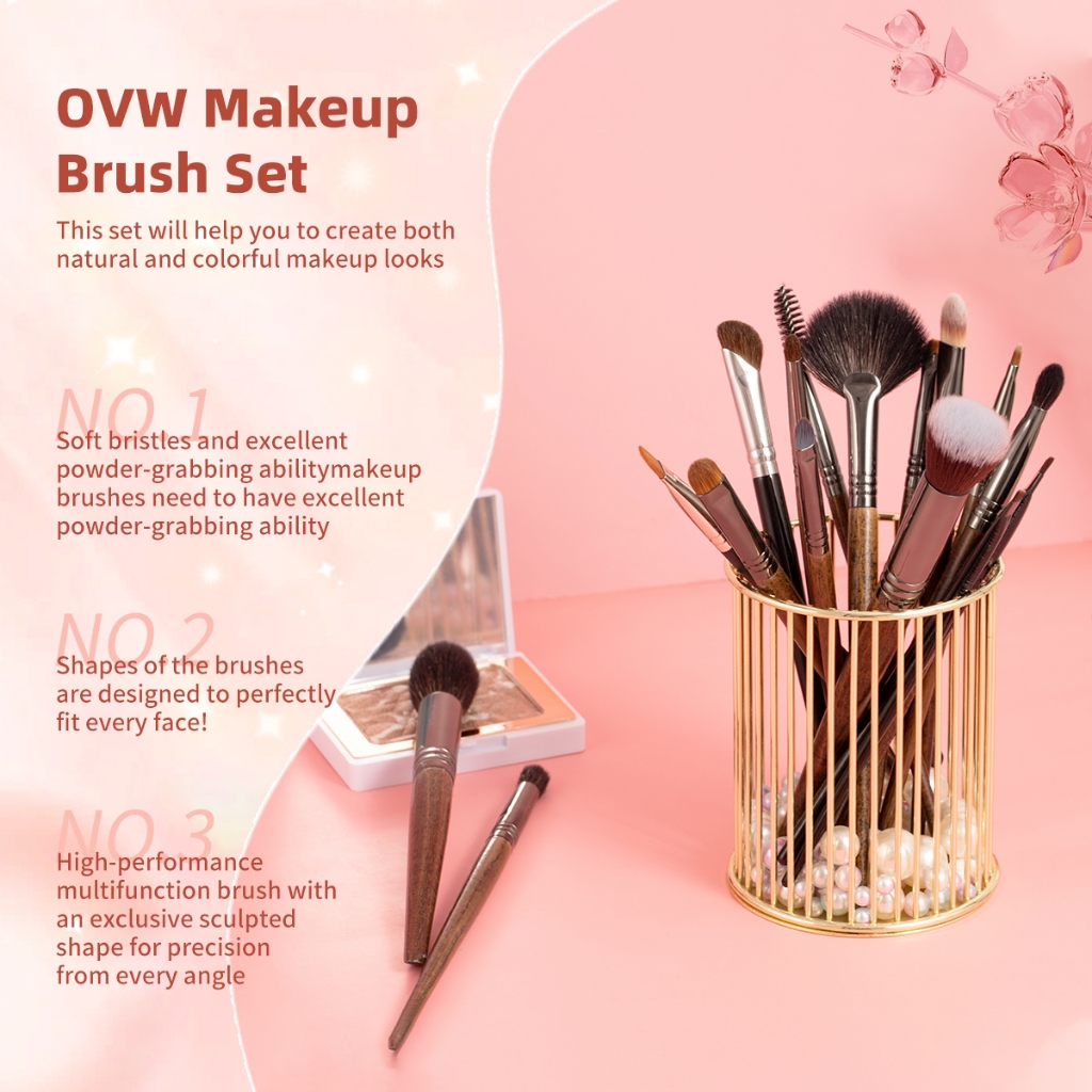 OVW Bộ cọ trang điểm phấn mắt che khuyết điểm
