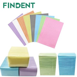 125 Cái / túi Khăn Lau Nha Khoa Dùng Một Lần Khăn Ngực Nha Sĩ Yếm Hình Xăm Sạch Miếng Lót Nha Khoa Chống Thấm Nước Khăn Ăn Hình Xăm Phụ Kiện Mới