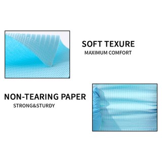 125 Cái / túi Khăn Lau Nha Khoa Dùng Một Lần Khăn Ngực Nha Sĩ Yếm Hình Xăm Sạch Miếng Lót Nha Khoa Chống Thấm Nước Khăn Ăn Hình Xăm Phụ Kiện Mới