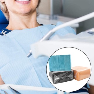 125 Cái / túi Khăn Lau Nha Khoa Dùng Một Lần Khăn Ngực Nha Sĩ Yếm Hình Xăm Sạch Miếng Lót Nha Khoa Chống Thấm Nước Khăn Ăn Hình Xăm Phụ Kiện Mới