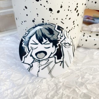 Anime Haikyuu bóng chuyền trường trung học Kageyama Hinata Kozume Huy Hiệu Nút Cài Cài Áo Cosplay Bộ Sưu Tập Đồ Chơi Túi Trang Trí Quà Tặng 58mm