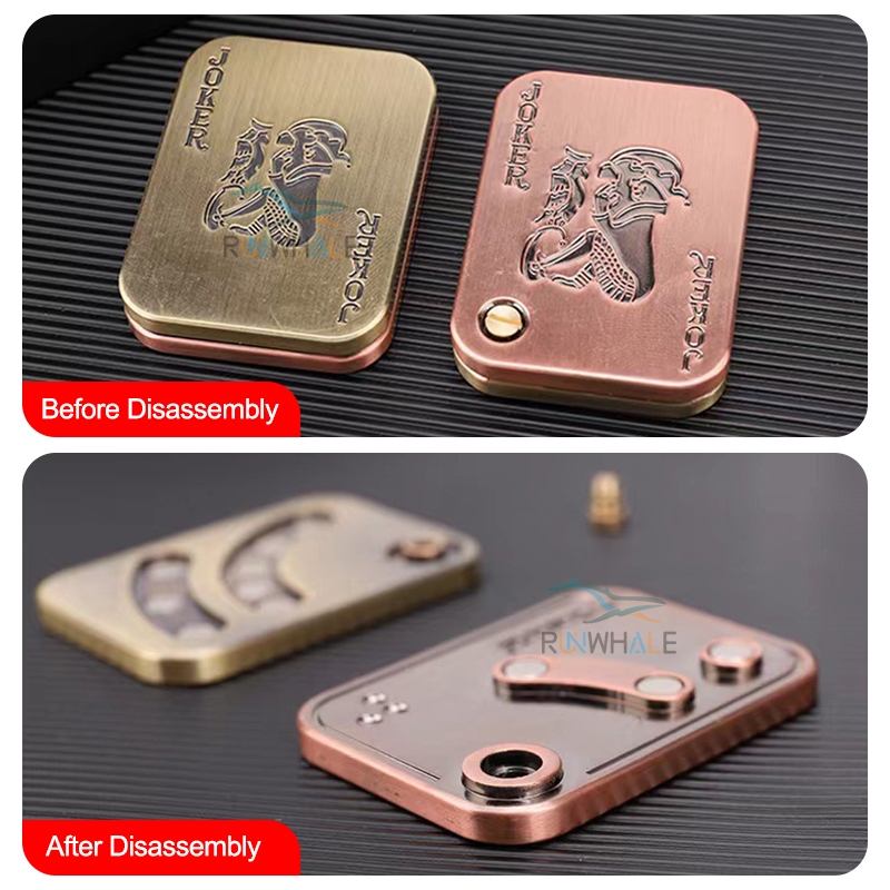 Kim Loại Fidget Đẩy Thanh Trượt Chống Căng Thẳng Đồ Chơi Dành Cho Người Lớn EDC Ngón Tay Spinner Poker Giảm Lo Âu Đồ Chơi Di Động Pop Từ Thanh Trượt