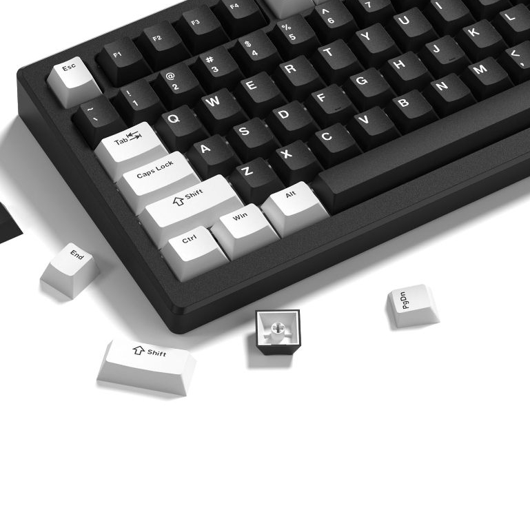 Womier Double Shot PBT Keycaps 124 phím Bộ mũ chìa khóa tùy chỉnh cho Cherry Gateron MX Công tắc Bàn phím chơi game cơ học | BigBuy360 - bigbuy360.vn