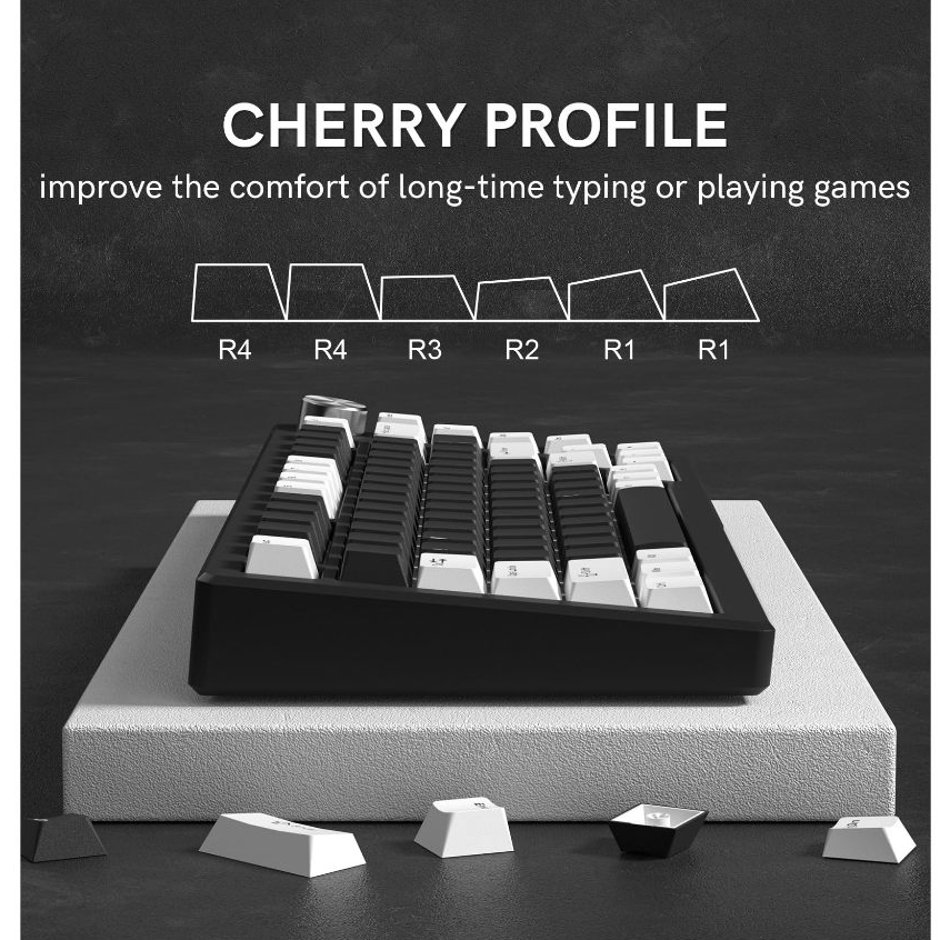 Womier Double Shot PBT Keycaps 124 phím Bộ mũ chìa khóa tùy chỉnh cho Cherry Gateron MX Công tắc Bàn phím chơi game cơ học | BigBuy360 - bigbuy360.vn