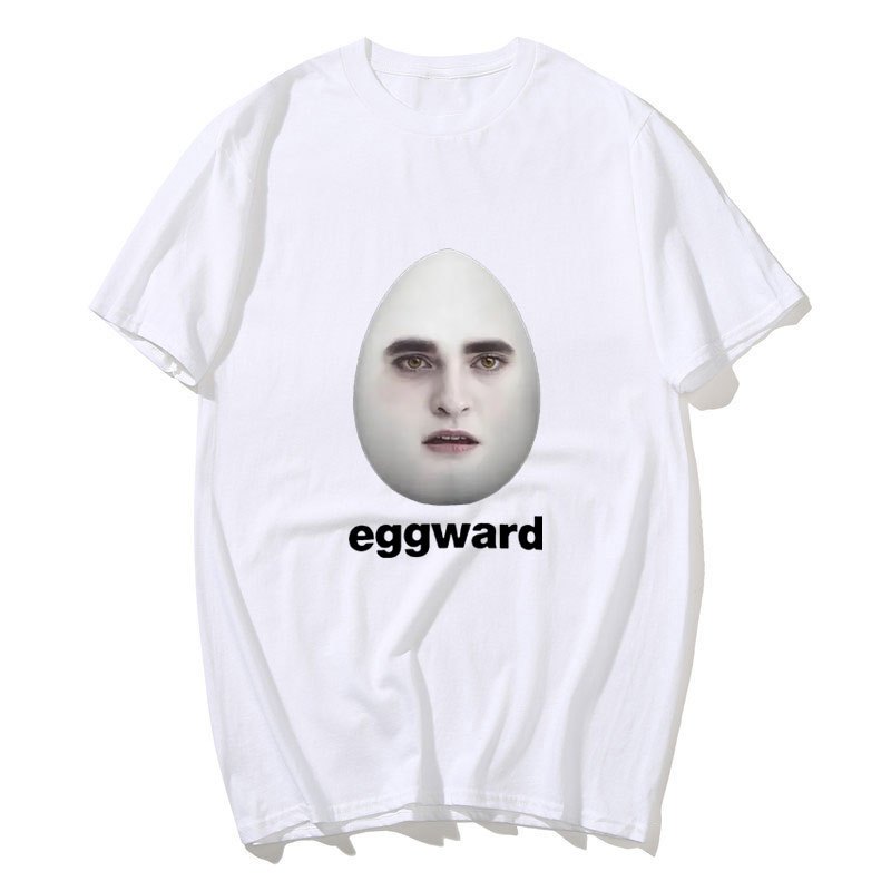Hot Twilight Eggward Ngộ nghĩnh Meme Áo Parody Hài Hước Áo nam Nữ Thường Ngày Cotton Áo Thun Tay Ngắn Áo