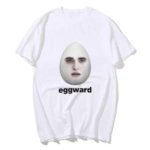 Hot Twilight Eggward Ngộ nghĩnh Meme Áo Parody Hài Hước Áo nam Nữ Thường Ngày Cotton Áo Thun Tay Ngắn Áo