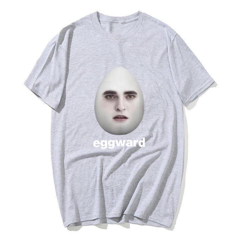 Hot Twilight Eggward Ngộ nghĩnh Meme Áo Parody Hài Hước Áo nam Nữ Thường Ngày Cotton Áo Thun Tay Ngắn Áo