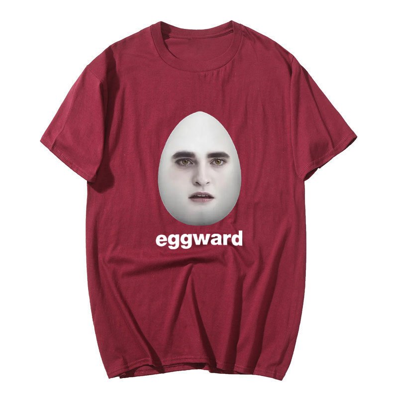 Hot Twilight Eggward Ngộ nghĩnh Meme Áo Parody Hài Hước Áo nam Nữ Thường Ngày Cotton Áo Thun Tay Ngắn Áo