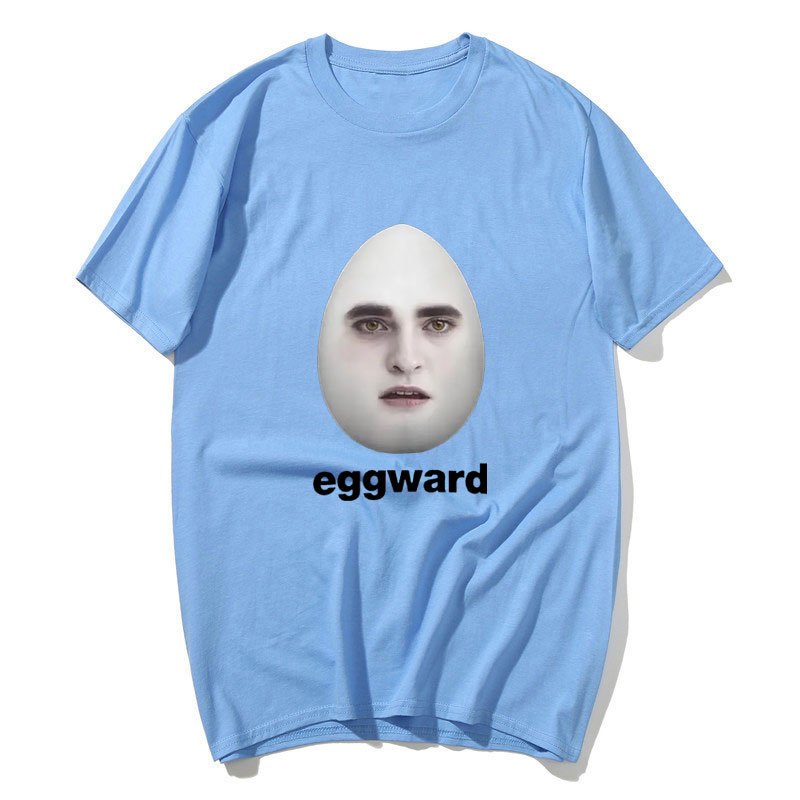 Hot Twilight Eggward Ngộ nghĩnh Meme Áo Parody Hài Hước Áo nam Nữ Thường Ngày Cotton Áo Thun Tay Ngắn Áo