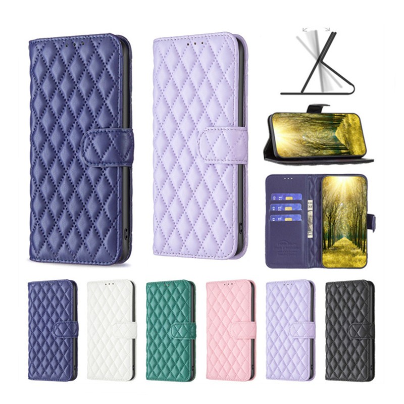Dành Cho Infinix Hot Note Zero 30 30i 40 40i X6528B Vip Play Nfc Pro 2024 4G 5G Vỏ Lật Khóa Da Lưới Ốp Lưng Khe Cắm Thẻ Ví Đựng Tay Bảo Vệ