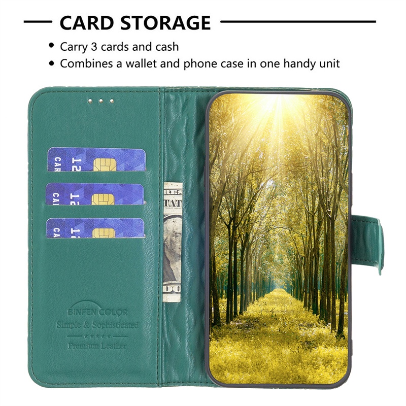 Dành Cho Infinix Hot Note Zero 30 30i 40 40i X6528B Vip Play Nfc Pro 2024 4G 5G Vỏ Lật Khóa Da Lưới Ốp Lưng Khe Cắm Thẻ Ví Đựng Tay Bảo Vệ