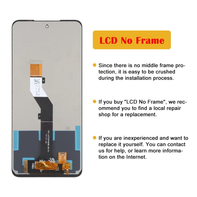 Dành Cho Infinix Hot 11 (2022) X675 Màn Hình LCD Bộ Số Hóa Màn Hình Cảm Ứng Có Khung Lắp Ráp