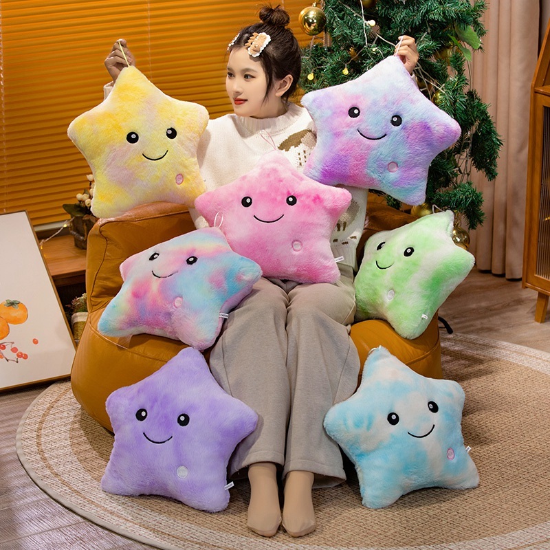 Rytanda Ngôi Sao Dạ Quang Đồ Chơi Sang Trọng Sáng Và Ngôi Sao Phát Sáng Sang Trọng Búp Bê Mềm Mại Sang Trọng Gối Quà Tặng Sinh Nhật Cho Trẻ Em Và Bạn Gái, Quà Tặng Giáng Sinh Trang Trí Tiệc