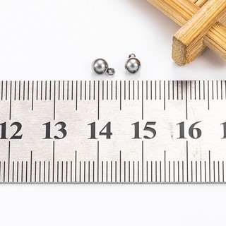 Thép không gỉ Hàn Vòng Thép Bóng 4mm Hạt Mặt Dây Chuyền diy Phụ Kiện Trang Sức