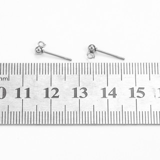 Vòng hàn bằng thép không gỉ Đính cườm Tai Pin tự làm Nhẫn tai mạ vàng 18k Phụ kiện không gây dị ứng