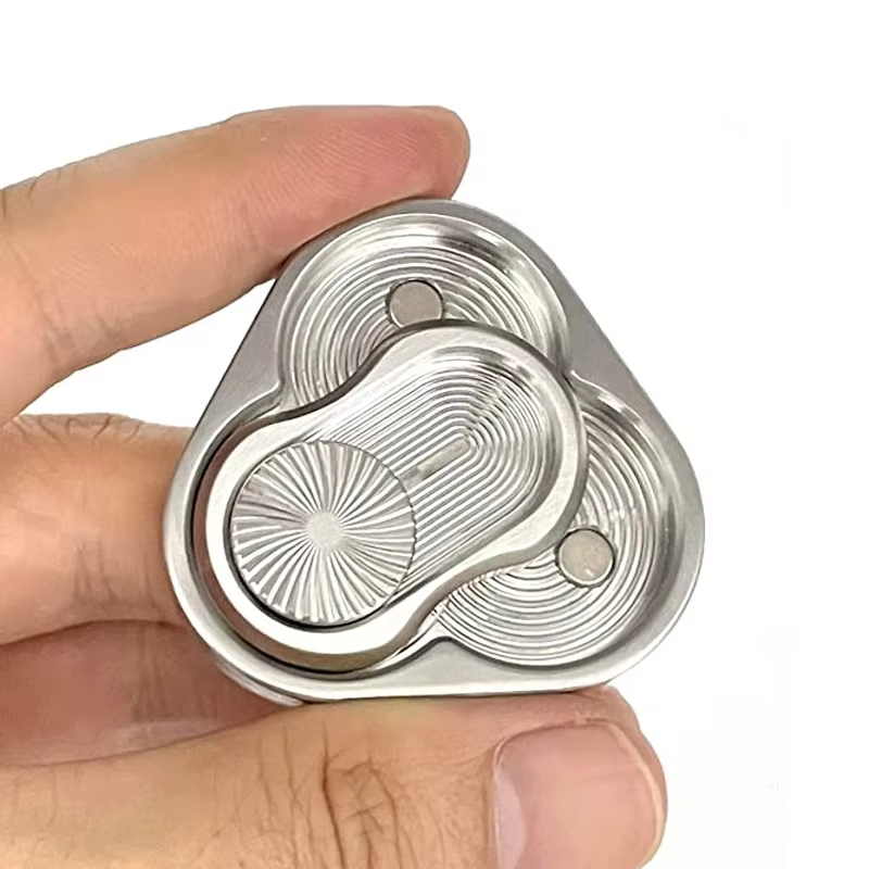 Tam Giác Từ Tính Fidget Thanh Trượt Kim Loại Chống Căng Thẳng Lo Âu ADHD Tự Kỷ Đồ Chơi Người Lớn Trẻ Em TDAH Ansiedade Alívio Do Estresse