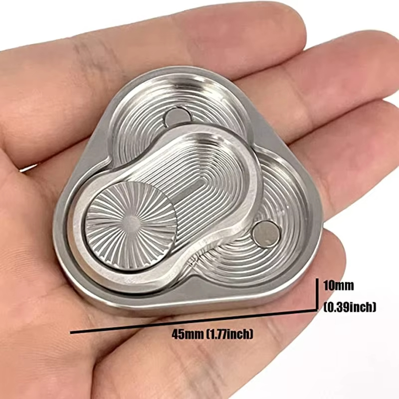 Tam Giác Từ Tính Fidget Thanh Trượt Kim Loại Chống Căng Thẳng Lo Âu ADHD Tự Kỷ Đồ Chơi Người Lớn Trẻ Em TDAH Ansiedade Alívio Do Estresse