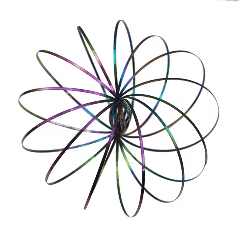 Flowtoy Magic Fidget Ring Toroflux Vòng chảy động học Lò xo ngoài trời Quà tặng trẻ em