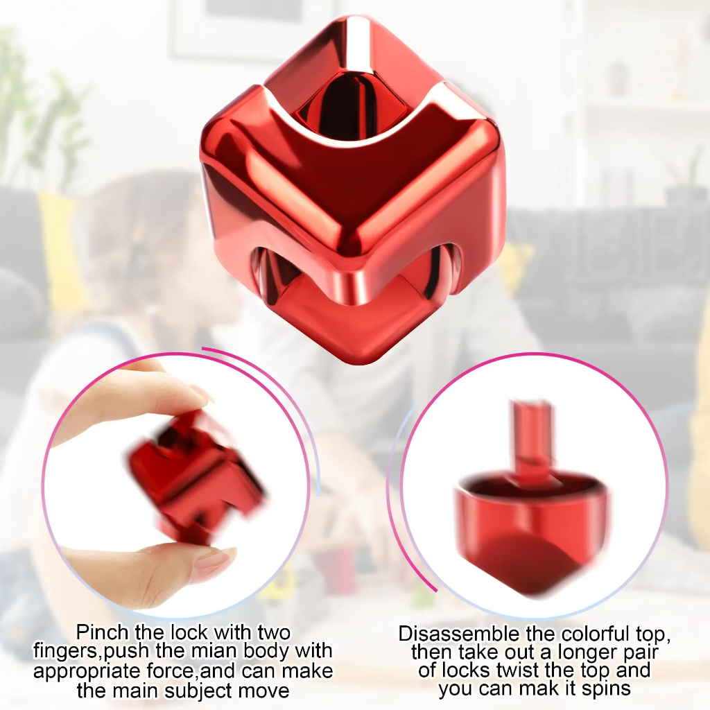 Khối Kim Loại Xoay Đầu Ngón Tay Con Quay Hồi Chuyển Fidget Chống Căng Thẳng Đồ Chơi Người Lớn Văn Phòng Du Lịch Tại Nhà Di Động Spinner Đồ Chơi Quà Tặng Giáng Sinh