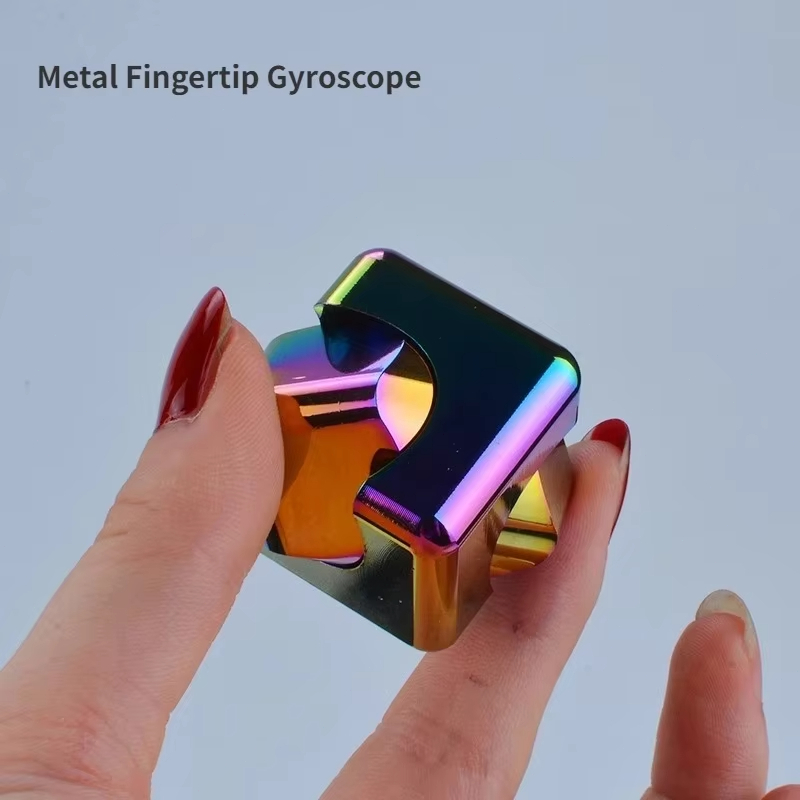 Khối Kim Loại Xoay Đầu Ngón Tay Con Quay Hồi Chuyển Fidget Chống Căng Thẳng Đồ Chơi Người Lớn Văn Phòng Du Lịch Tại Nhà Di Động Spinner Đồ Chơi Quà Tặng Giáng Sinh