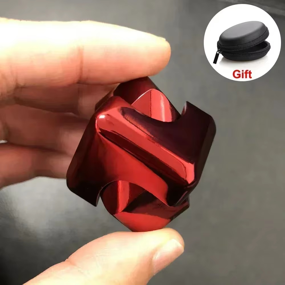 Khối Kim Loại Xoay Đầu Ngón Tay Con Quay Hồi Chuyển Fidget Chống Căng Thẳng Đồ Chơi Người Lớn Văn Phòng Du Lịch Tại Nhà Di Động Spinner Đồ Chơi Quà Tặng Giáng Sinh