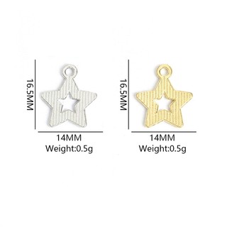 10 Chiếc Thời Trang Nhiều Màu Rỗng Pentagram Men Nhỏ Giọt Dầu Quyến Rũ Dopamine Đồ Trang Trí Phụ Kiện Đơn Giản Đa Năng Vòng Cổ Vòng Tay Bông Tai Dây Xích Điện Thoại DIY Hình Ngôi Sao Mặt Dây Chuyền Hợp Kim