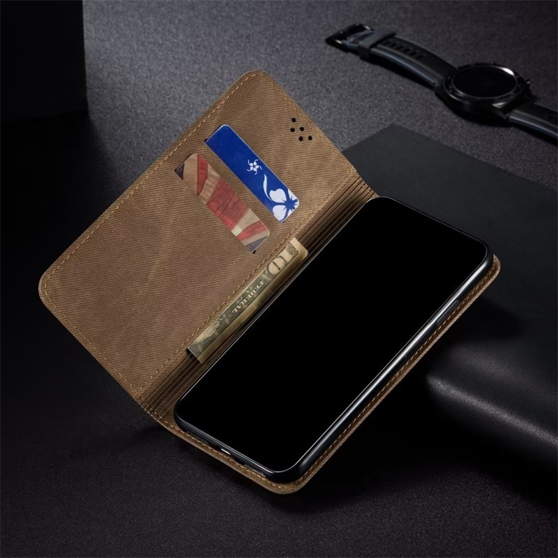Ốp Ví Cho OPPO Reno 3 4Z A54 A56S A57 A58 A58X A60 A74 A78 A91 A92S A93 A93S A95 F19 F19S F15 2022 4G 5G Ốp Lưng Bao Da Lật Có Túi Đựng Thẻ