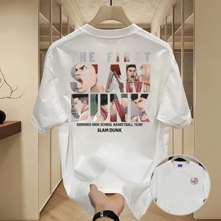 ✨Hàng có sẵn✨WASSUP SLAM DUNK-Áo thun nam mới! 100% cotton, thời trang, Unisex