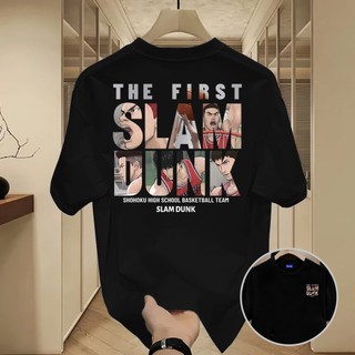 ✨Hàng có sẵn✨WASSUP SLAM DUNK-Áo thun nam mới! 100% cotton, thời trang, Unisex