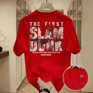 ✨Hàng có sẵn✨WASSUP SLAM DUNK-Áo thun nam mới! 100% cotton, thời trang, Unisex
