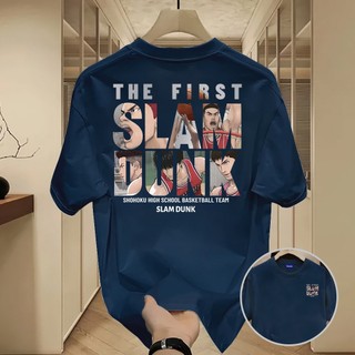 ✨Hàng có sẵn✨WASSUP SLAM DUNK-Áo thun nam mới! 100% cotton, thời trang, Unisex