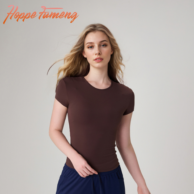 [Hoppe Fumeng] áo thun thể thao ngắn tay thời trang bán chạy dành cho nữ áo tập yoga