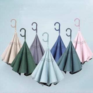 Hilabee Ngược Đảo Ngược Ngược Upside Down Umbrella Thiết Bị Ngoài Trời Chống Thấm Nước Dễ Dàng