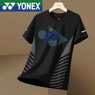 Áo thun cầu lông Yonex Cổ áo Speedo Quần áo cầu lông Quần áo Tennis Tay ngắn nam nữ Áo thể thao Chạy bộ thi đấu Quần áo tập luyện Đồng phục bóng bàn