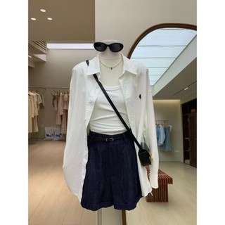 Áo sơ mi dài tay Cotton phong cách Hàn Quốc dành cho nữ