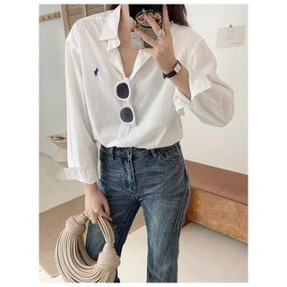 Áo sơ mi dài tay Cotton phong cách Hàn Quốc dành cho nữ