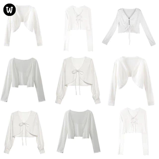 【W】 Áo cardigan khoác ngoài váy và vest Áo khoác ngoài mỏng cho hot girl mùa hè 🚚🚚🚚