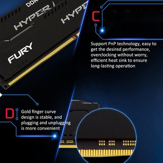【Ship hàng tận nơi 24H】Kingston Hyperx DDR4 4GB/8GB/16GB 2400/2666/3200MHZ 288Pin PC4 DIMM Desktop RAM DDR4 DIMM for PC | BigBuy360 - bigbuy360.vn