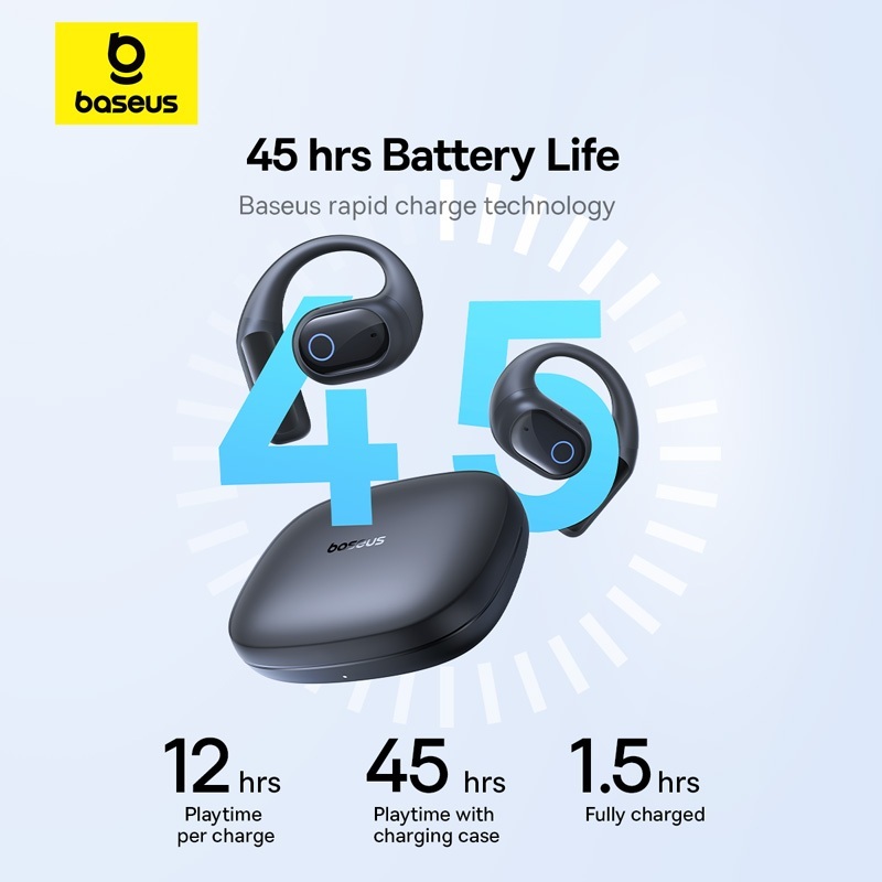 Tai nghe Baseus Eli 10i Fit Open-Ear TWS Bluetooth 5.4 – Thiết Kế Thể Thao, Chống Nước IP54 | BigBuy360 - bigbuy360.vn