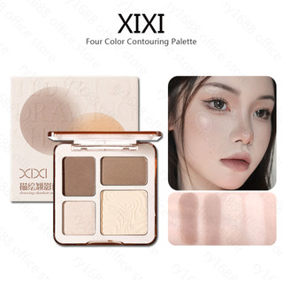 Xixi 4 Màu Đường Viền Bột Bảng Chống Thấm Nước Chống Mồ Hôi Mờ Nổi Bật Bóng Mặt Đường Viền Mỹ Phẩm D854