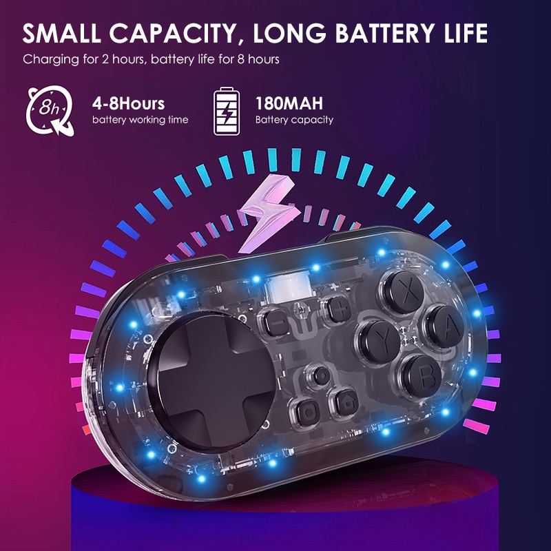 Bộ điều khiển trò chơi Mini không dây Maoedge Tay cầm chơi Game Bluetooth cho Nintendo Switch PC Android iOS Bộ điều khiển