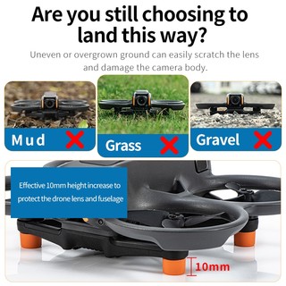 Dành cho DJI Avata 2, miếng đệm chân silicon chuyên dụng được thiết kế để tăng chiều cao và bảo vệ nhẹ cho phụ kiện máy bay không người lái