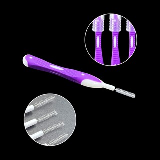 5 Cái / gói I-Type Orthodontic Dental Interdental Brush Ultra-Fine Correction Massage Tool Răng Khoảng Cách Bàn Chải Làm Sạch 0.7MM