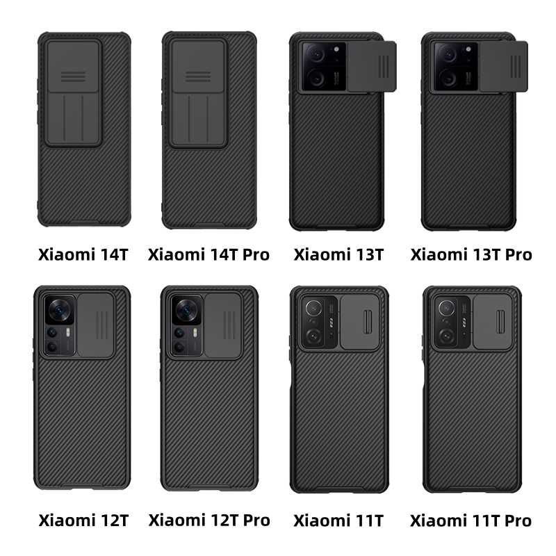 Ảnh Ốp điện thoại Nillkin Luxury CamShield Xiaomi 14T Pro 13T Pro 12T Pro 11T Pro 12S 11 Lite 12X Ốp điện thoại trượt máy ảnh Ốp điện thoại chống sốc mờ 2