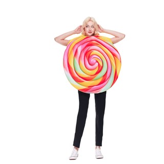 Phụ Nữ Ngọt Ngào Trang Phục Nữ Cầu Vồng Kẹo Halloween Trang Phục Người Lớn Đảng Trò Chơi Thực Phẩm Linh Vật Cosplay Trang Phục Lễ Hội Sân Khấu Lạ Mắt Trang Phục