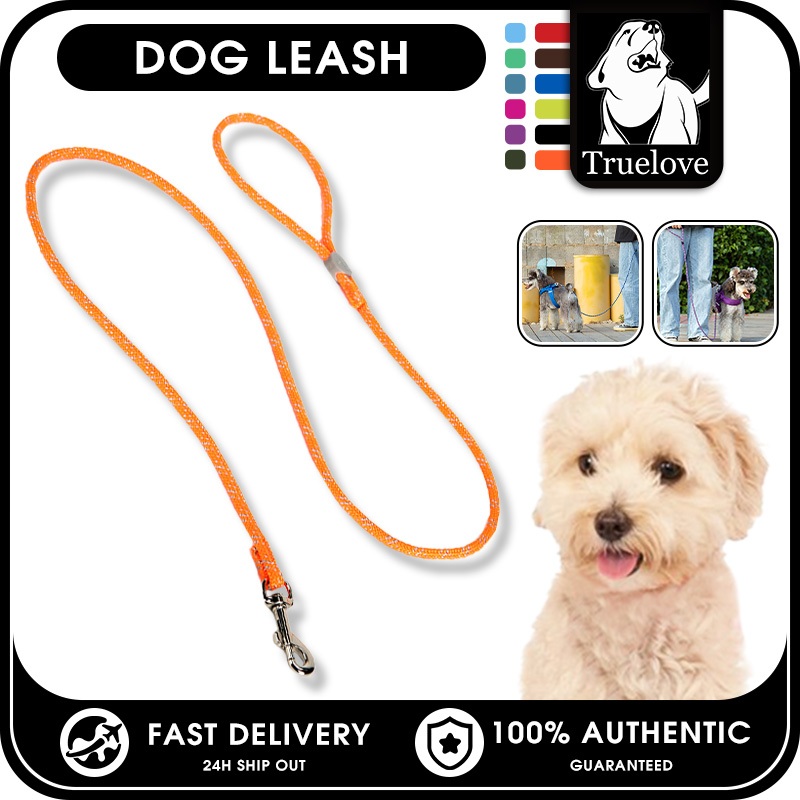 TRUELOVE Dây Xích Chó Mạnh Mẽ Dây Xích Chó Nylon Có Móc Bền Có Thể Điều Chỉnh Thoải Mái Mềm Mại Dây Xích Thú Cưng Cho Chó Nhỏ Vừa