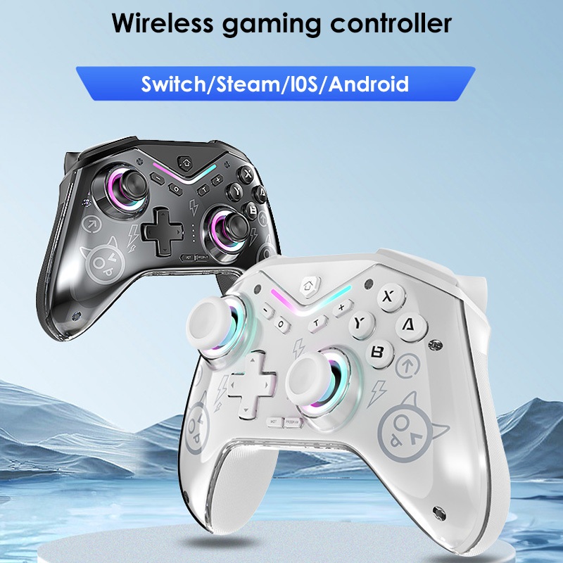 Maoedge Hall Trigger Bộ điều khiển trò chơi không dây Tay cầm chơi Game Bluetooth cho Nintendo Switch PC Điện thoại Black Myth Điều khiển Ngộ Không