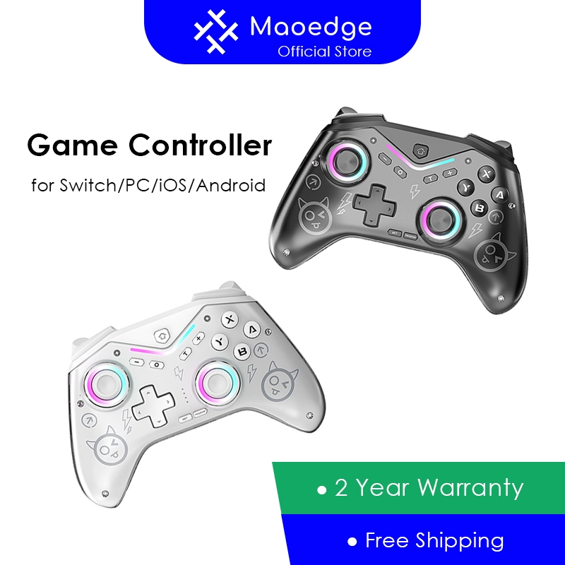 Maoedge Hall Trigger Bộ điều khiển trò chơi không dây Tay cầm chơi Game Bluetooth cho Nintendo Switch PC Điện thoại Black Myth Điều khiển Ngộ Không