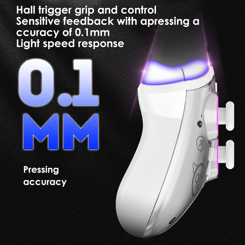 Maoedge Hall Trigger Bộ điều khiển trò chơi không dây Tay cầm chơi Game Bluetooth cho Nintendo Switch PC Điện thoại Black Myth Điều khiển Ngộ Không